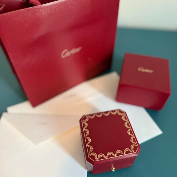Cartier Ring Box and Bag - Picture 2 of 4